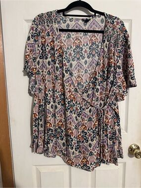 Torrid paisley wrap top